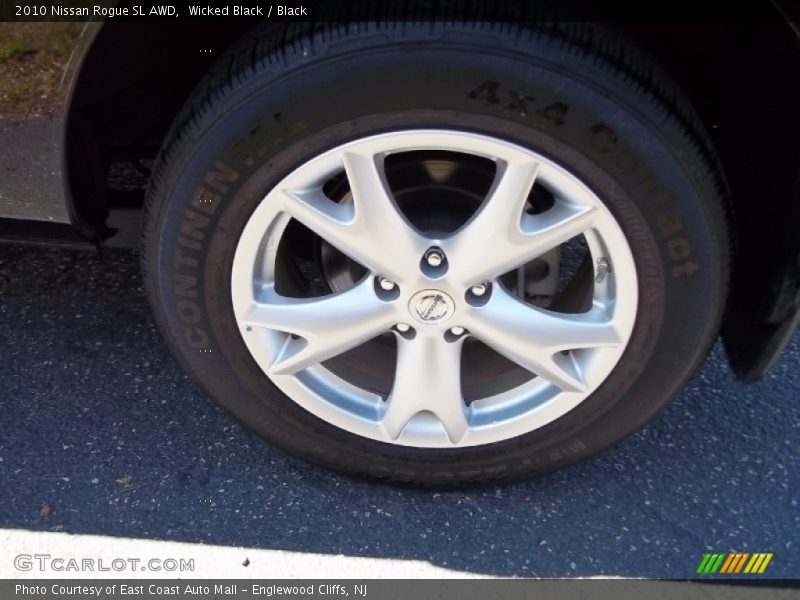 Wicked Black / Black 2010 Nissan Rogue SL AWD