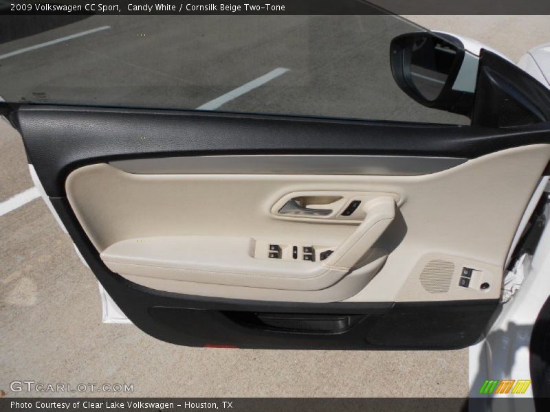 Candy White / Cornsilk Beige Two-Tone 2009 Volkswagen CC Sport