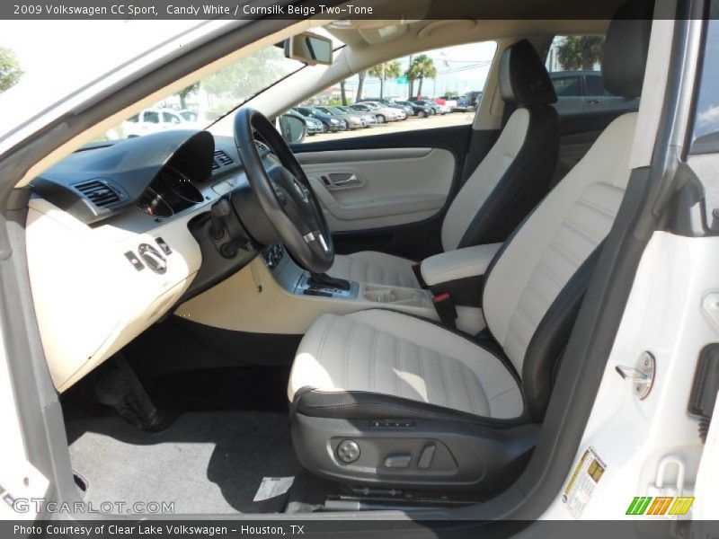 Candy White / Cornsilk Beige Two-Tone 2009 Volkswagen CC Sport