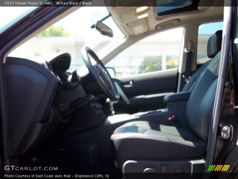 Wicked Black / Black 2010 Nissan Rogue SL AWD