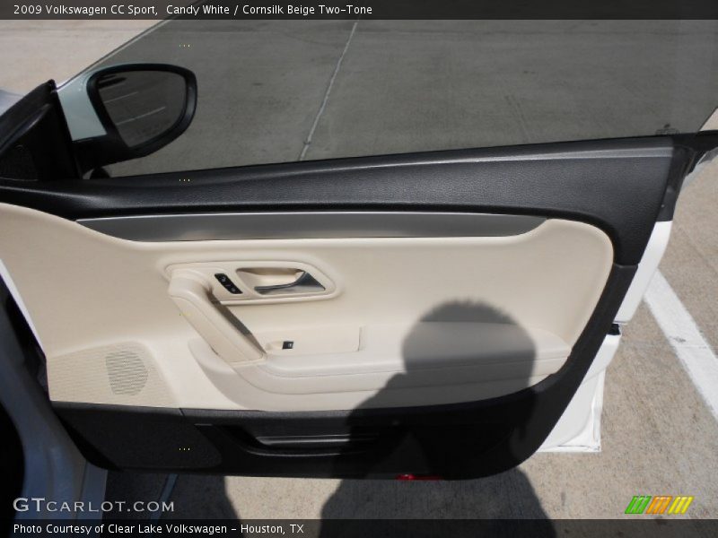 Candy White / Cornsilk Beige Two-Tone 2009 Volkswagen CC Sport
