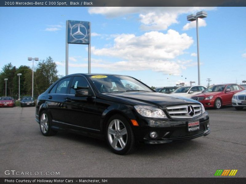 Black / Black 2010 Mercedes-Benz C 300 Sport