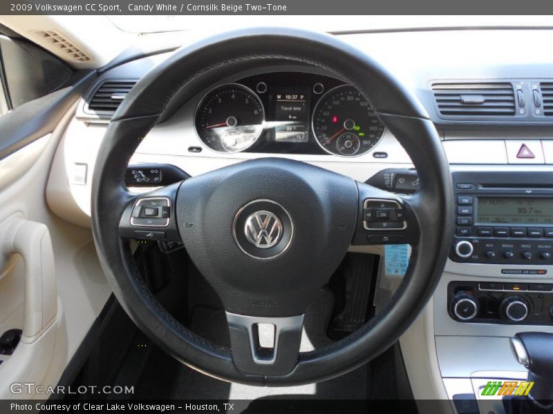 Candy White / Cornsilk Beige Two-Tone 2009 Volkswagen CC Sport