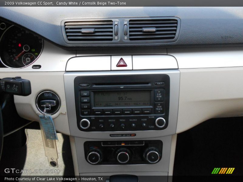 Candy White / Cornsilk Beige Two-Tone 2009 Volkswagen CC Sport
