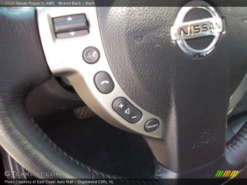 Wicked Black / Black 2010 Nissan Rogue SL AWD
