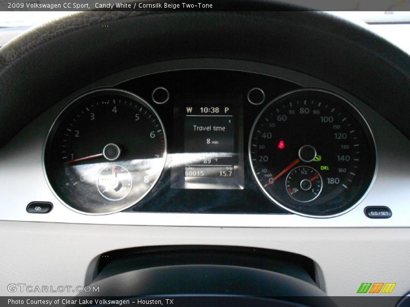 Candy White / Cornsilk Beige Two-Tone 2009 Volkswagen CC Sport