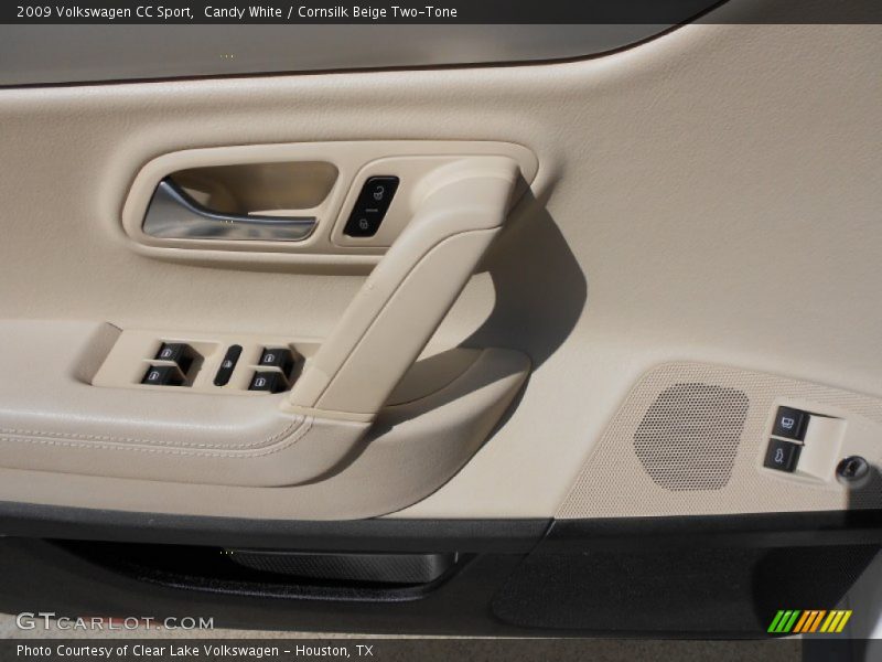 Candy White / Cornsilk Beige Two-Tone 2009 Volkswagen CC Sport