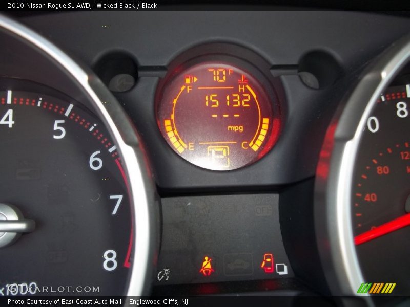 Wicked Black / Black 2010 Nissan Rogue SL AWD