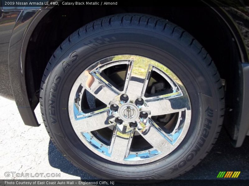 Galaxy Black Metallic / Almond 2009 Nissan Armada LE 4WD