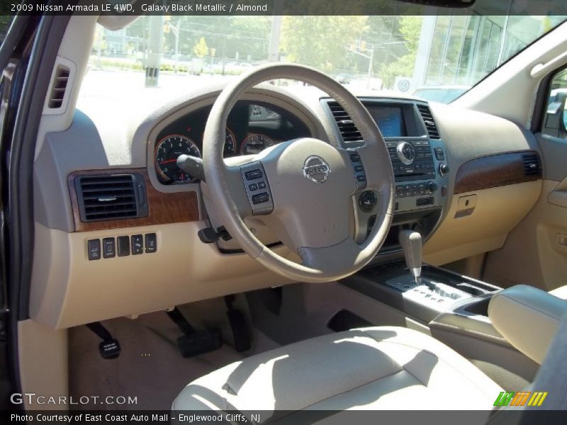 Galaxy Black Metallic / Almond 2009 Nissan Armada LE 4WD