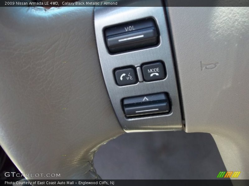 Galaxy Black Metallic / Almond 2009 Nissan Armada LE 4WD