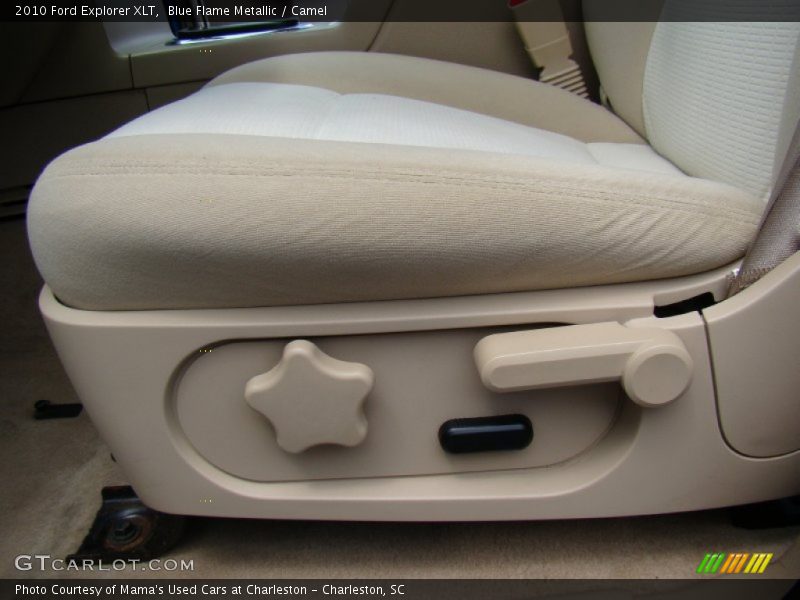 Blue Flame Metallic / Camel 2010 Ford Explorer XLT