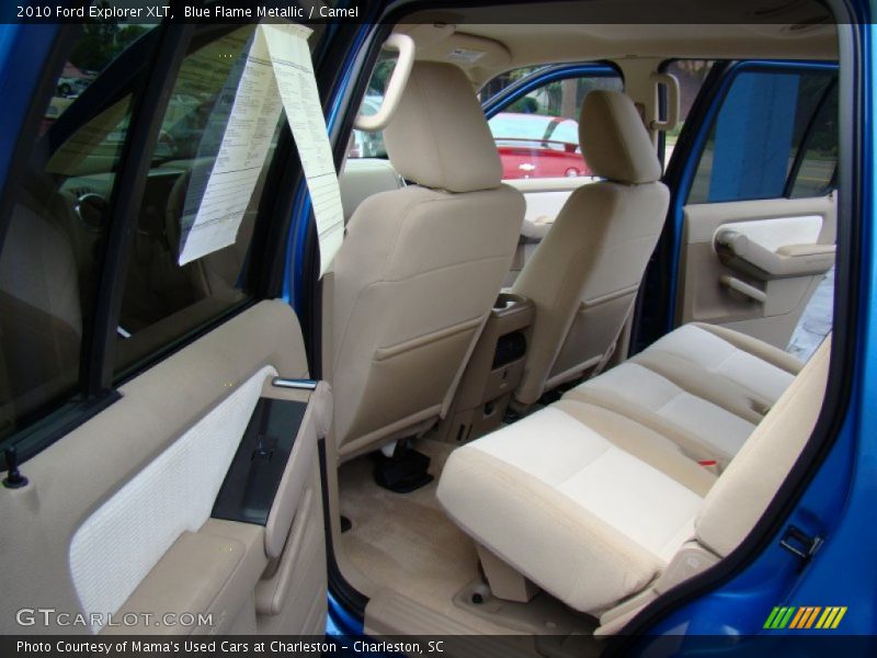 Blue Flame Metallic / Camel 2010 Ford Explorer XLT