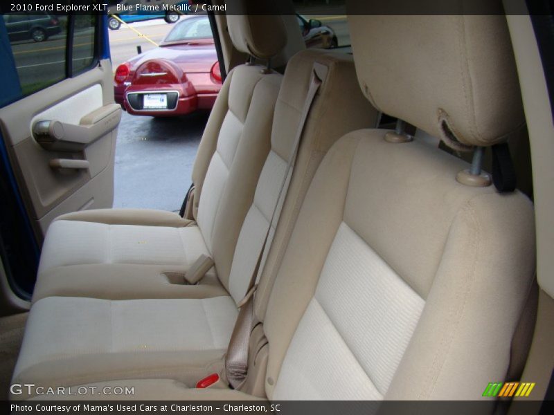 Blue Flame Metallic / Camel 2010 Ford Explorer XLT