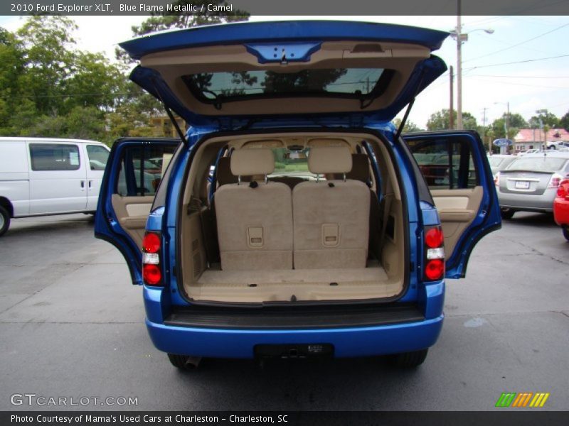Blue Flame Metallic / Camel 2010 Ford Explorer XLT