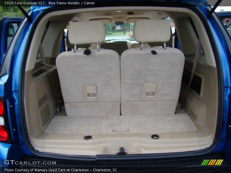 Blue Flame Metallic / Camel 2010 Ford Explorer XLT