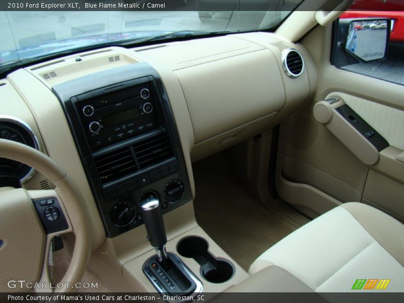 Blue Flame Metallic / Camel 2010 Ford Explorer XLT