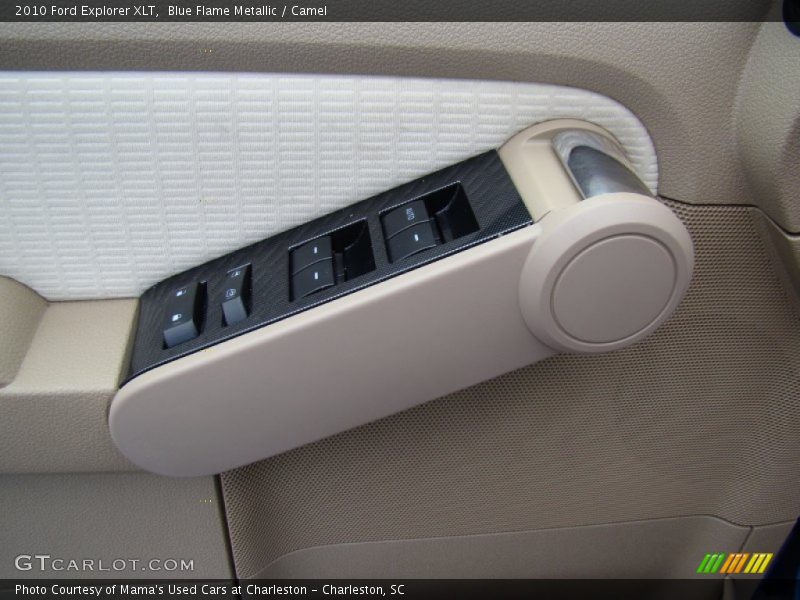 Blue Flame Metallic / Camel 2010 Ford Explorer XLT