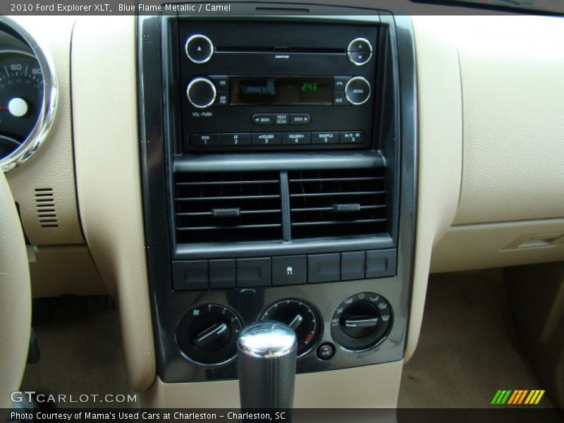 Blue Flame Metallic / Camel 2010 Ford Explorer XLT