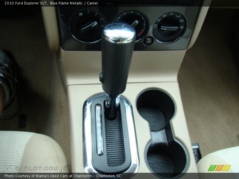 Blue Flame Metallic / Camel 2010 Ford Explorer XLT