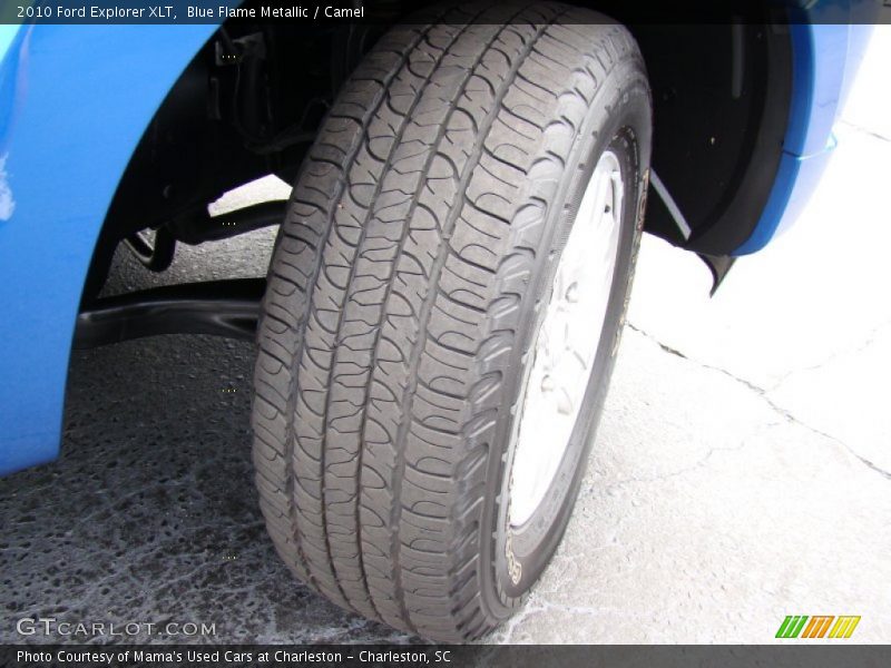 Blue Flame Metallic / Camel 2010 Ford Explorer XLT