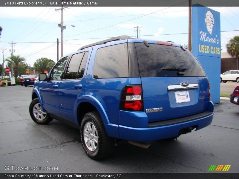 Blue Flame Metallic / Camel 2010 Ford Explorer XLT