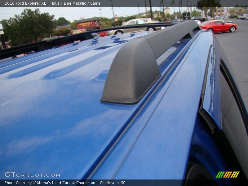 Blue Flame Metallic / Camel 2010 Ford Explorer XLT