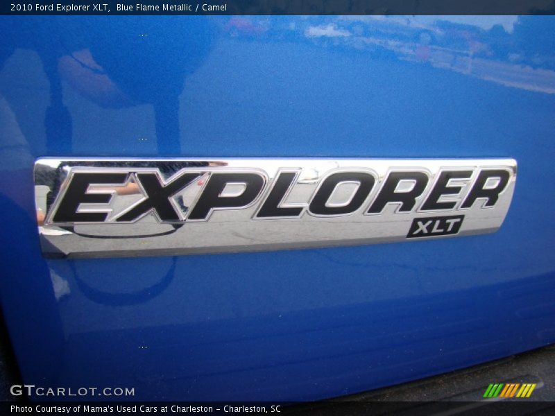 Blue Flame Metallic / Camel 2010 Ford Explorer XLT