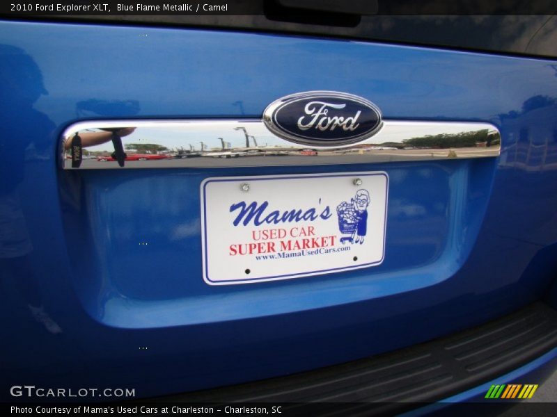 Blue Flame Metallic / Camel 2010 Ford Explorer XLT
