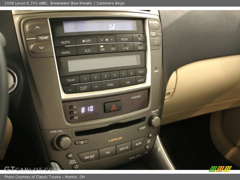 Breakwater Blue Metallic / Cashmere Beige 2008 Lexus IS 250 AWD