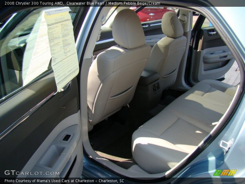 Clearwater Blue Pearl / Medium Pebble Beige/Cream 2008 Chrysler 300 Touring AWD