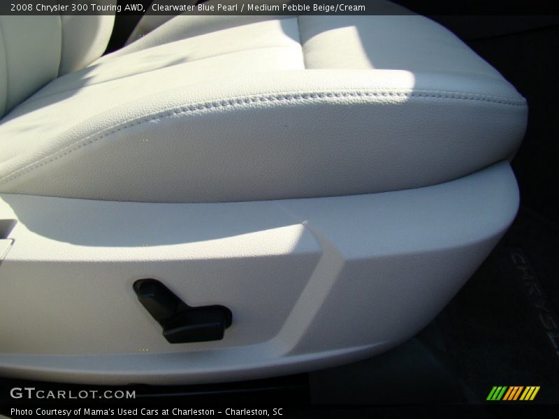 Clearwater Blue Pearl / Medium Pebble Beige/Cream 2008 Chrysler 300 Touring AWD