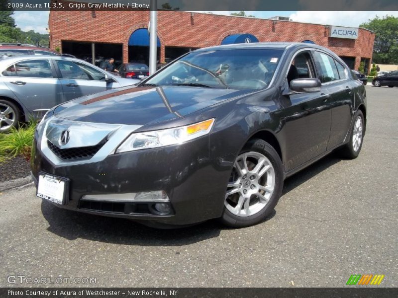 Grigio Gray Metallic / Ebony 2009 Acura TL 3.5