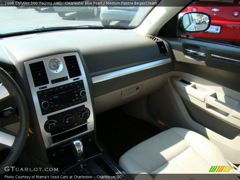 Clearwater Blue Pearl / Medium Pebble Beige/Cream 2008 Chrysler 300 Touring AWD