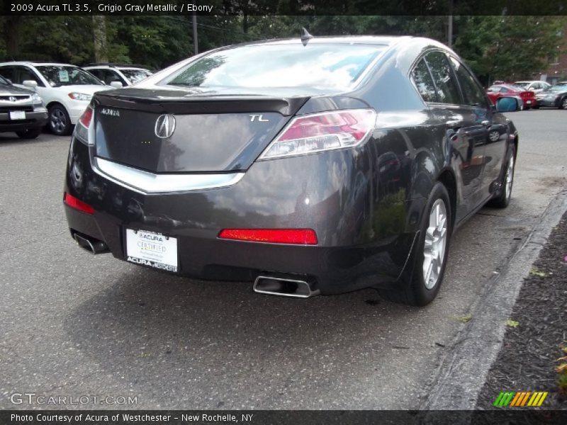 Grigio Gray Metallic / Ebony 2009 Acura TL 3.5