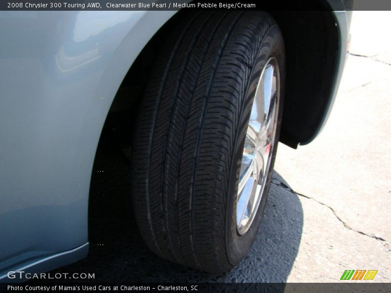 Clearwater Blue Pearl / Medium Pebble Beige/Cream 2008 Chrysler 300 Touring AWD