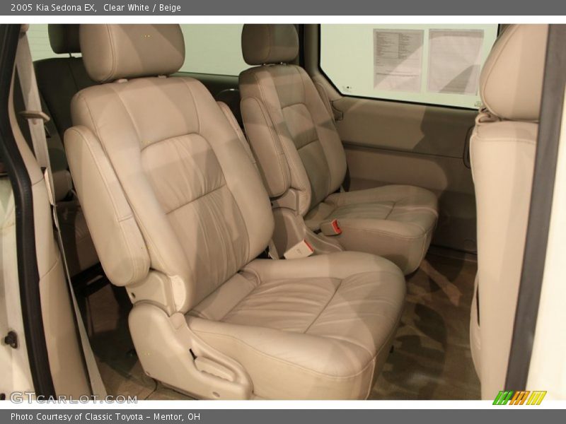 Clear White / Beige 2005 Kia Sedona EX