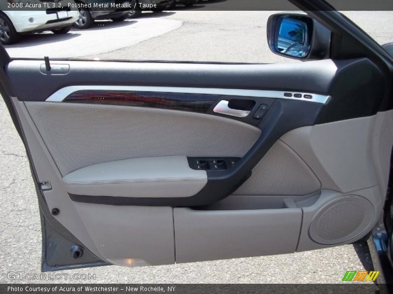 Polished Metal Metallic / Taupe 2008 Acura TL 3.2