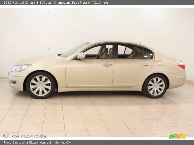 Champagne Beige Metallic / Cashmere 2010 Hyundai Genesis 3.8 Sedan