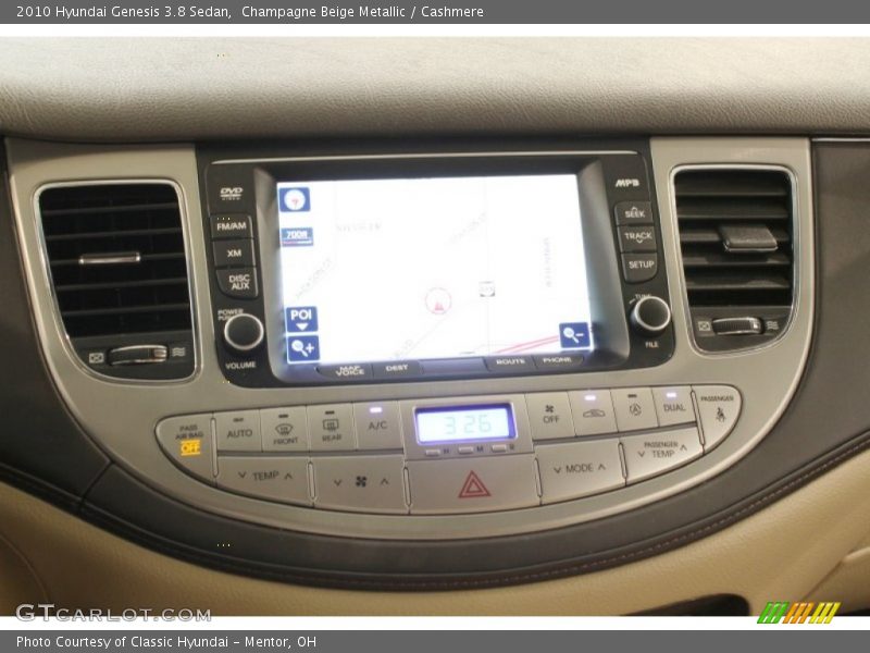 Navigation of 2010 Genesis 3.8 Sedan