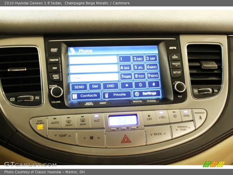 Champagne Beige Metallic / Cashmere 2010 Hyundai Genesis 3.8 Sedan