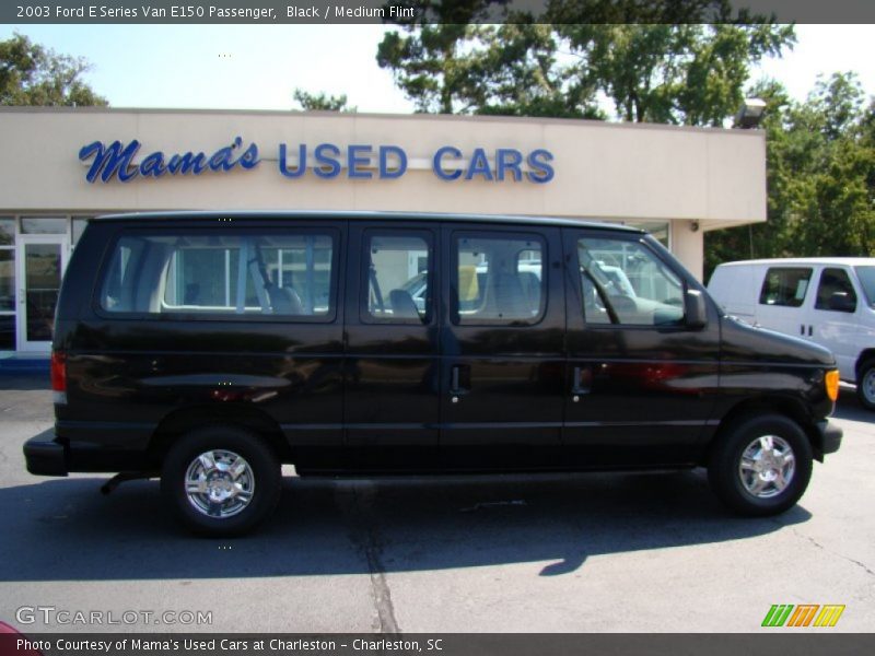Black / Medium Flint 2003 Ford E Series Van E150 Passenger