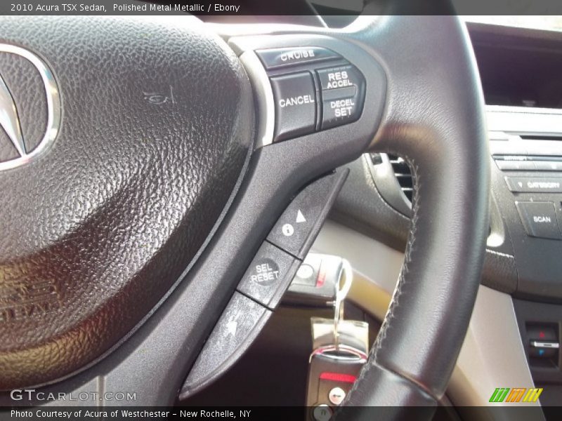 Polished Metal Metallic / Ebony 2010 Acura TSX Sedan