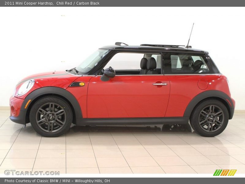 Chili Red / Carbon Black 2011 Mini Cooper Hardtop