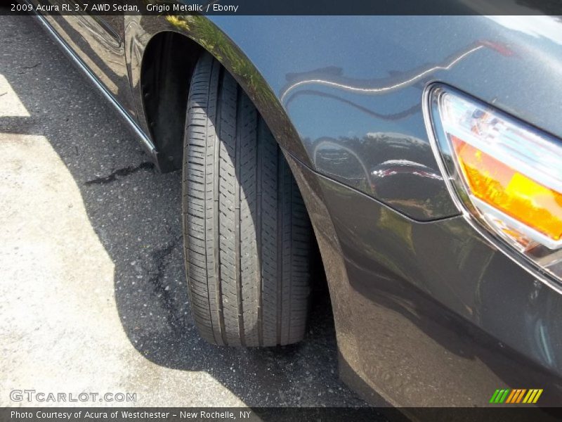 Grigio Metallic / Ebony 2009 Acura RL 3.7 AWD Sedan