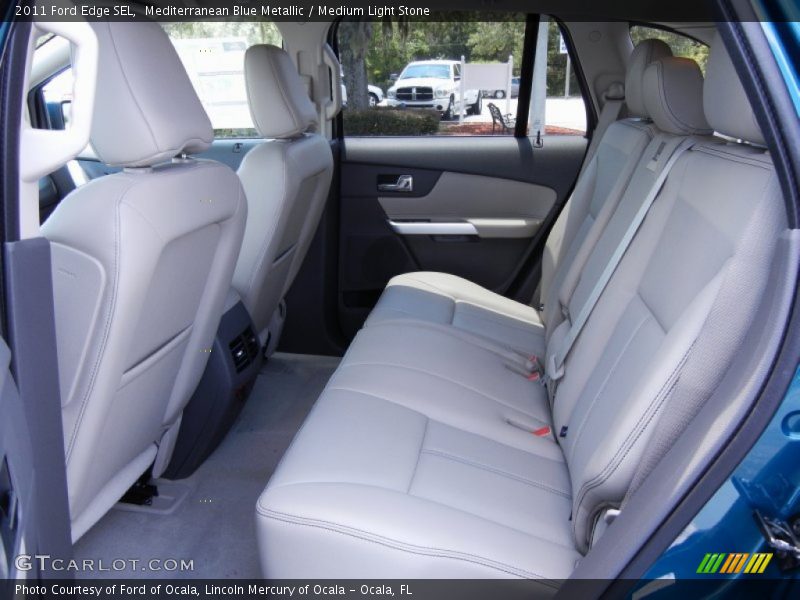 Mediterranean Blue Metallic / Medium Light Stone 2011 Ford Edge SEL