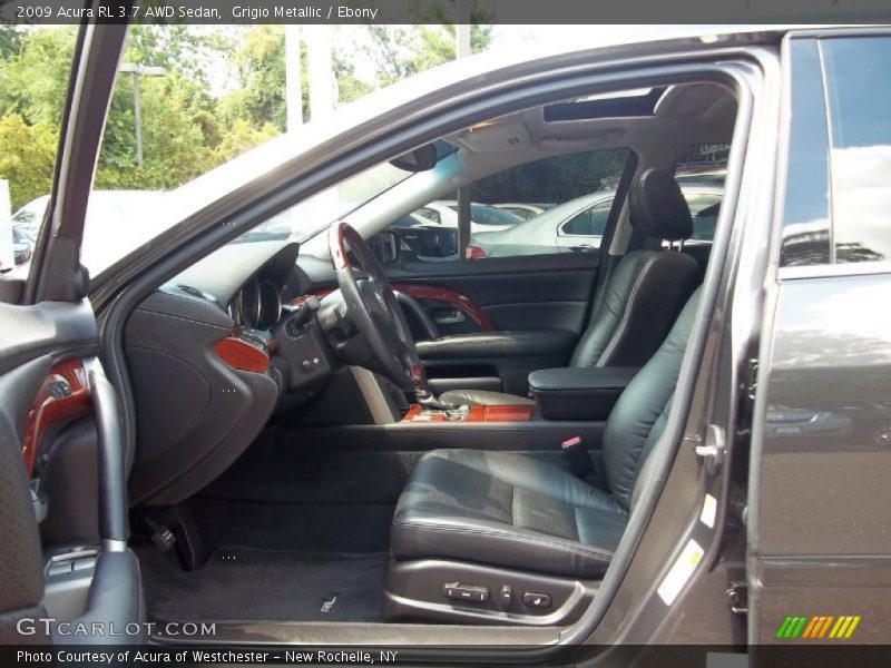 Grigio Metallic / Ebony 2009 Acura RL 3.7 AWD Sedan