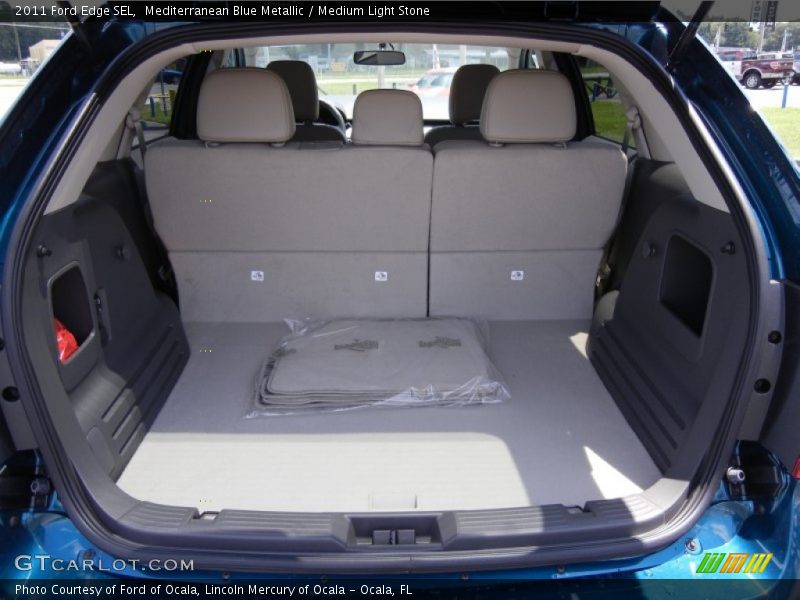 Mediterranean Blue Metallic / Medium Light Stone 2011 Ford Edge SEL