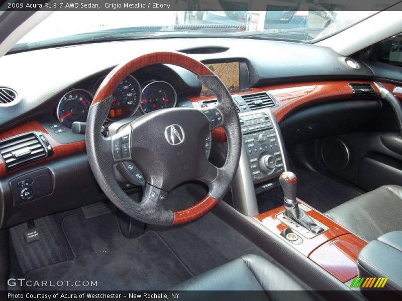 Grigio Metallic / Ebony 2009 Acura RL 3.7 AWD Sedan