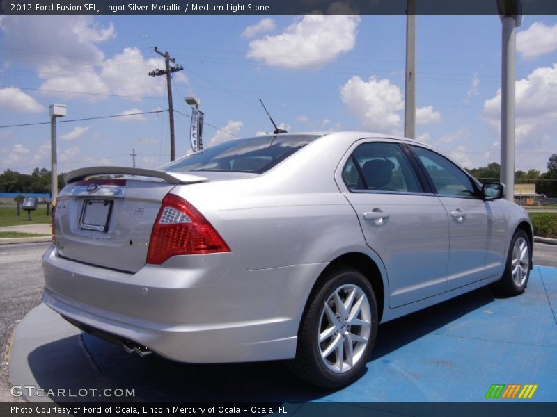 Ingot Silver Metallic / Medium Light Stone 2012 Ford Fusion SEL